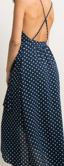 BNWT Pinkblush Navy Wrap Dress - Picture 4 of 4